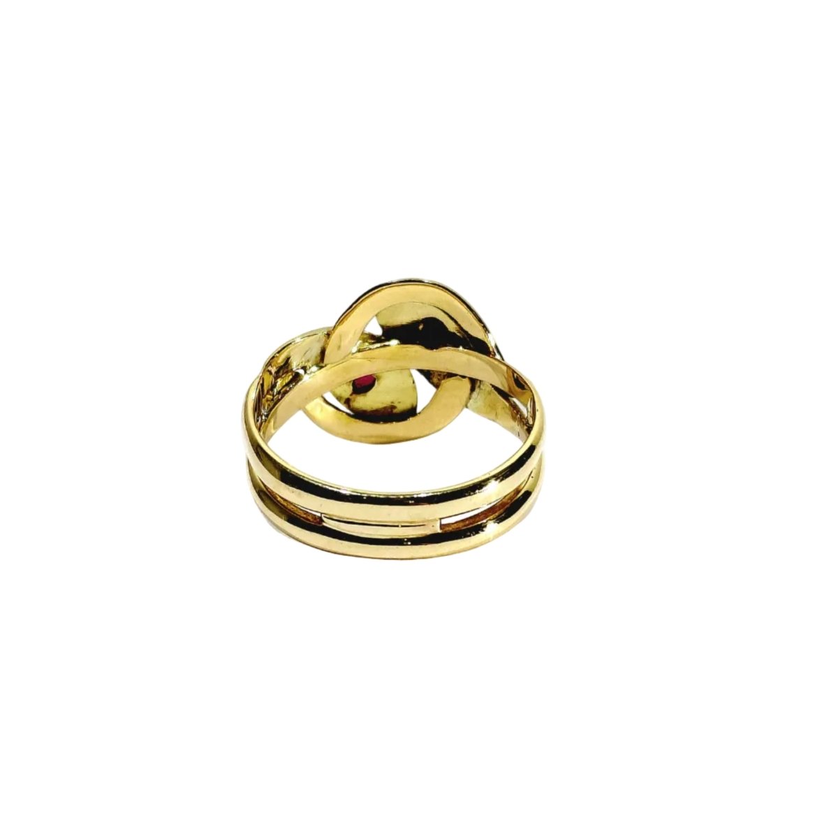 Bague en or jaune et rubis - Castafiore