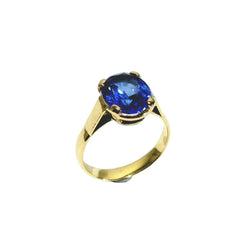 Bague en or jaune et saphir - Castafiore