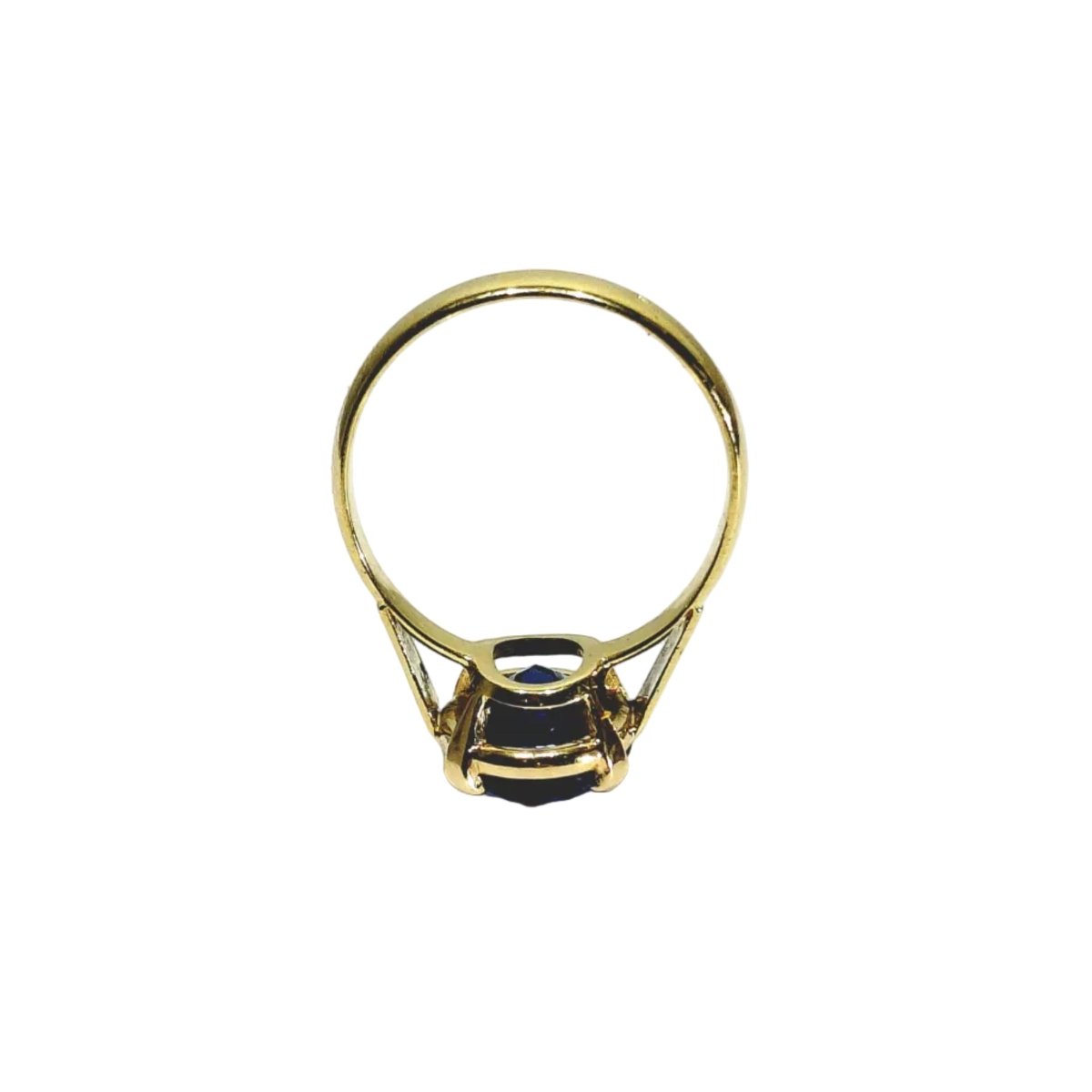 Bague en or jaune et saphir - Castafiore