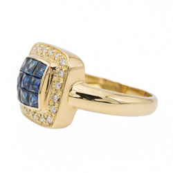 Bague en or jaune et Saphir - Castafiore