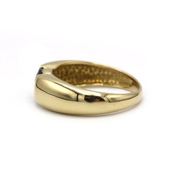Bague en or jaune et saphir - Castafiore