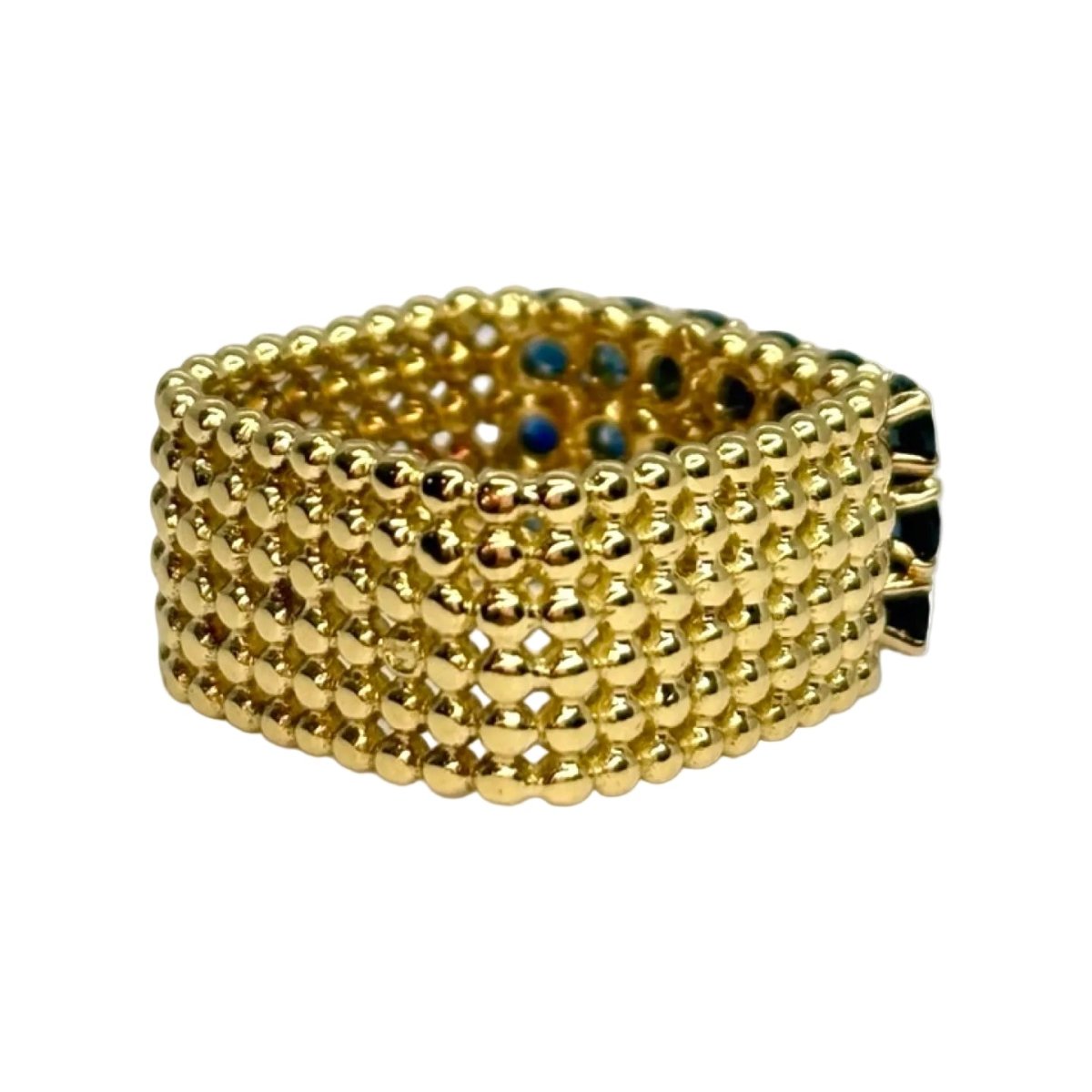 Bague en or jaune et saphirs - Castafiore