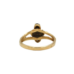 Bague en or jaune, grenats et opales - Castafiore