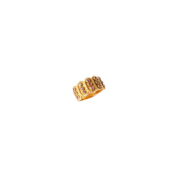 Bague en or jaune martelé - Castafiore