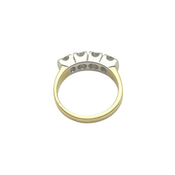 Bague en or jaune, or blanc et diamants - Castafiore