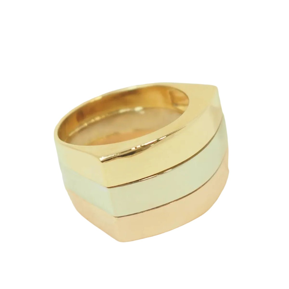 Bague en or jaune, or rose, et or blanc - Castafiore