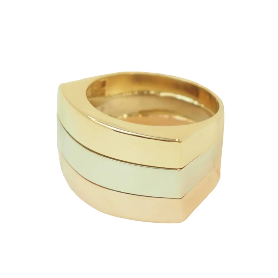 Bague en or jaune, or rose, et or blanc - Castafiore