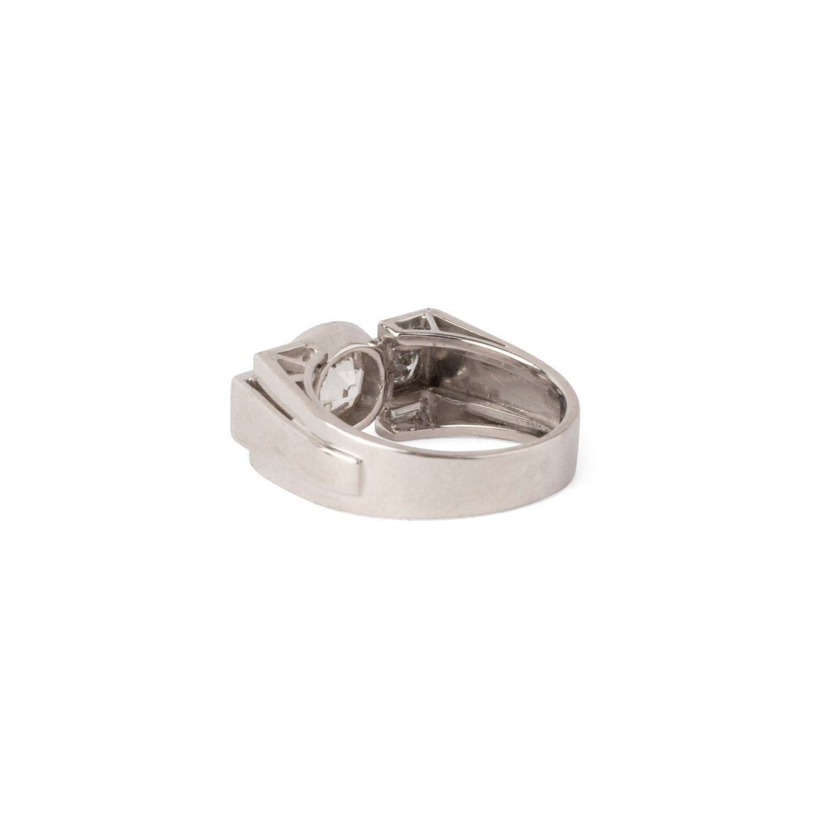 Bague en or jaune, platine et diamants - Castafiore