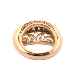 Bague en or jaune, platine et diamants - Castafiore