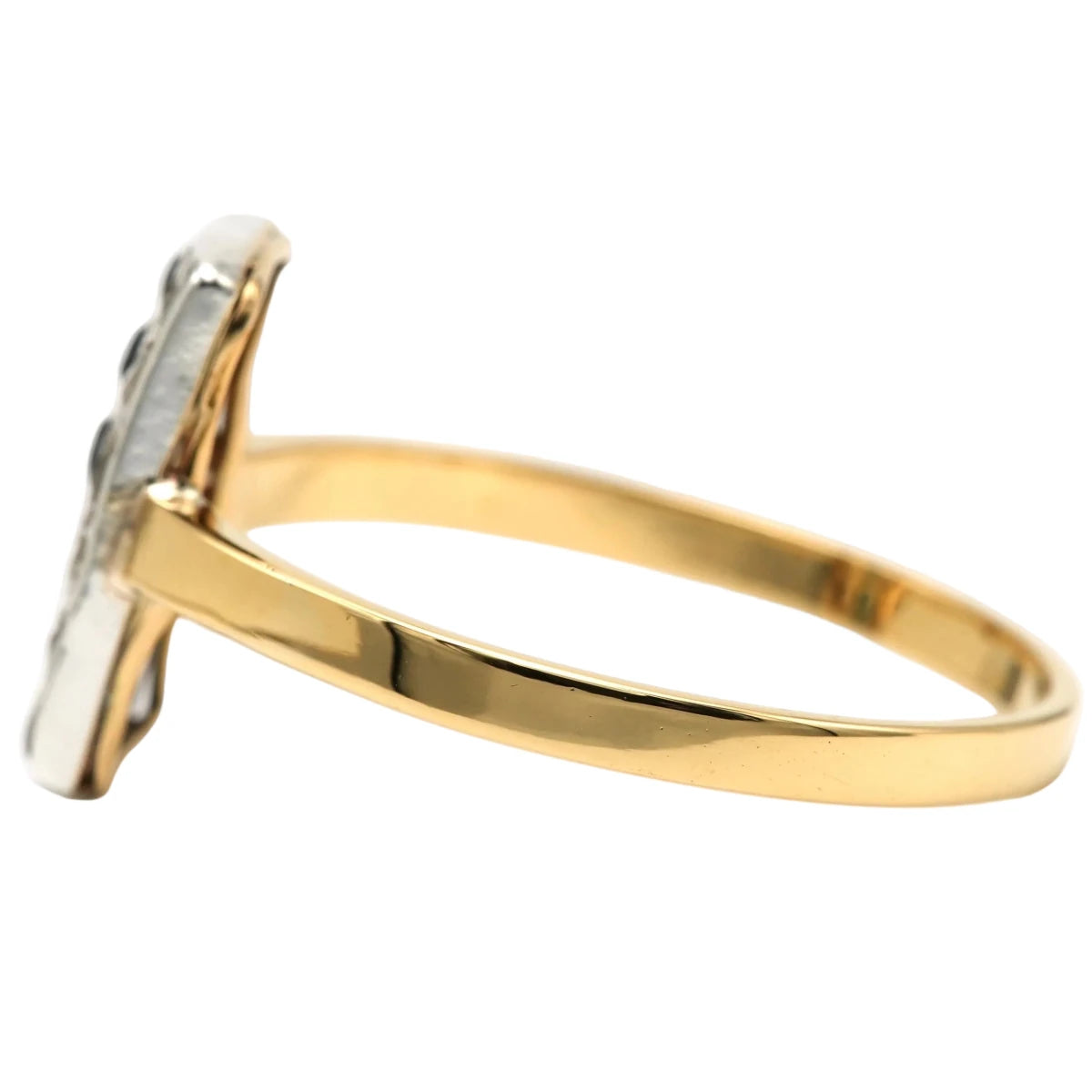 Bague en or jaune, saphirs et diamants - Castafiore