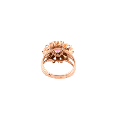 Bague en or jaune, tourmaline et diamants - Castafiore