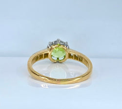 Bague en or , péridot et diamants vers 1900 - Castafiore