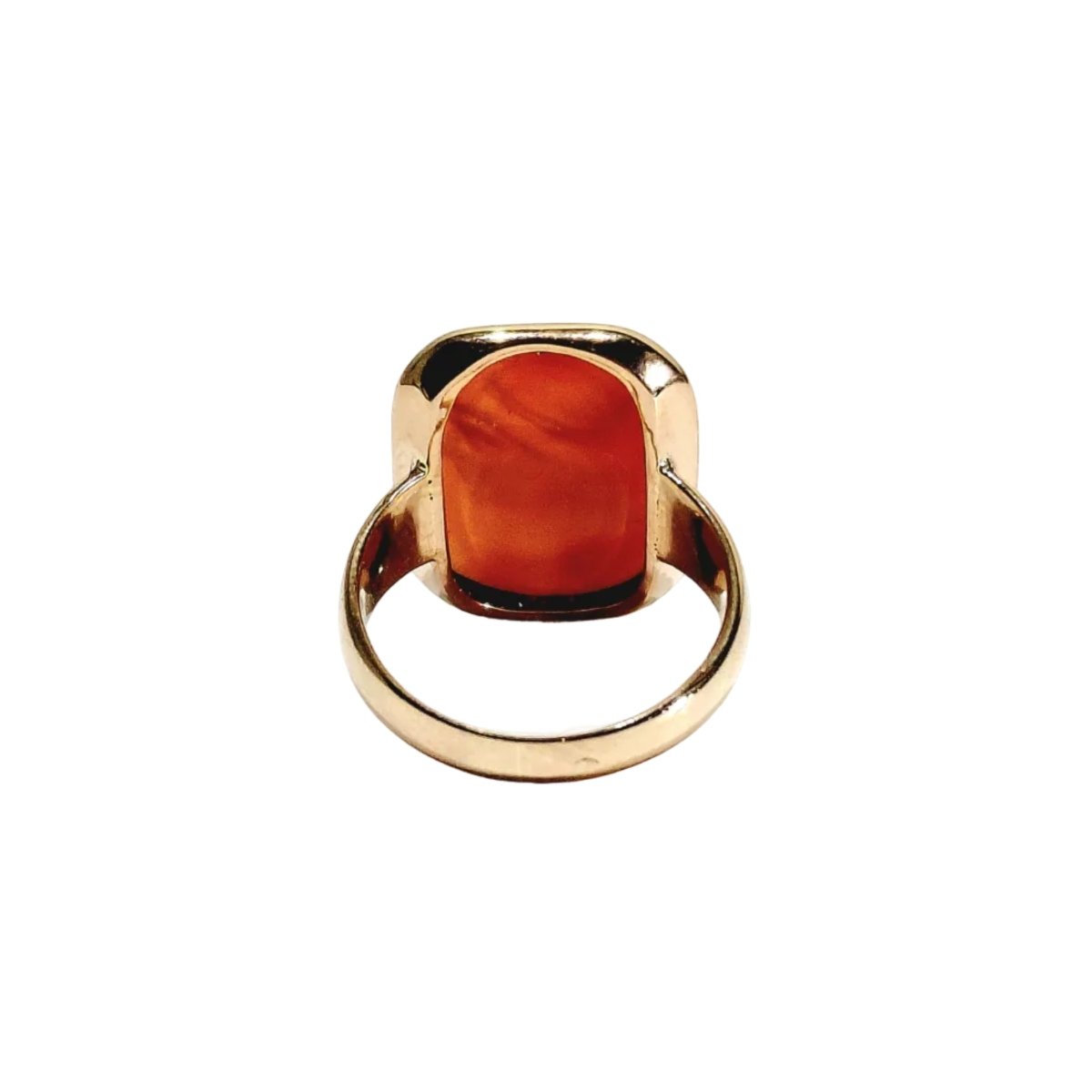Bague en or rose et cornaline - Castafiore