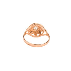 Bague en or rose et diamant - Castafiore