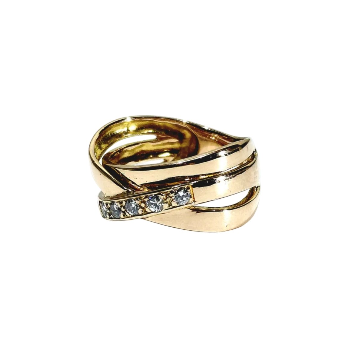 Bague en or rose et diamants - Castafiore