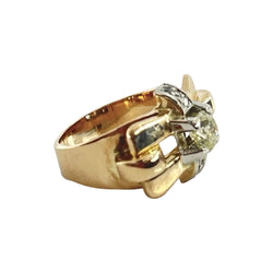 Bague en or rose et diamants - Castafiore