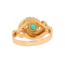 Bague en or rose et émeraude - Castafiore