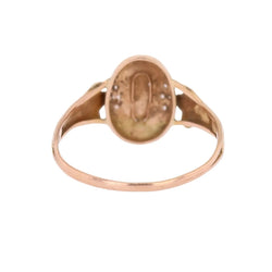 Bague en or rose et perles - Castafiore