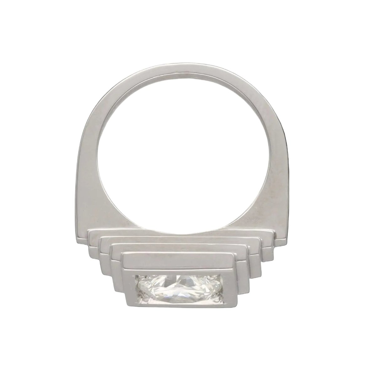 Bague en platine et diamant - Castafiore