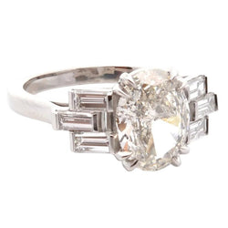 Bague en platine et diamants - Castafiore