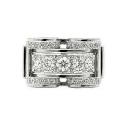 Bague en platine et diamants - Castafiore