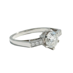 Bague en platine et diamants - Castafiore