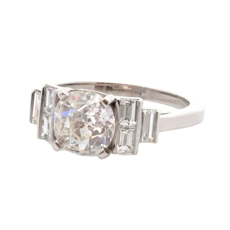 Bague en platine et diamants - Castafiore