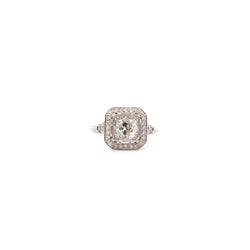 Bague en platine et diamants - Castafiore