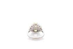Bague en platine et diamants jaunes fancy light - Castafiore