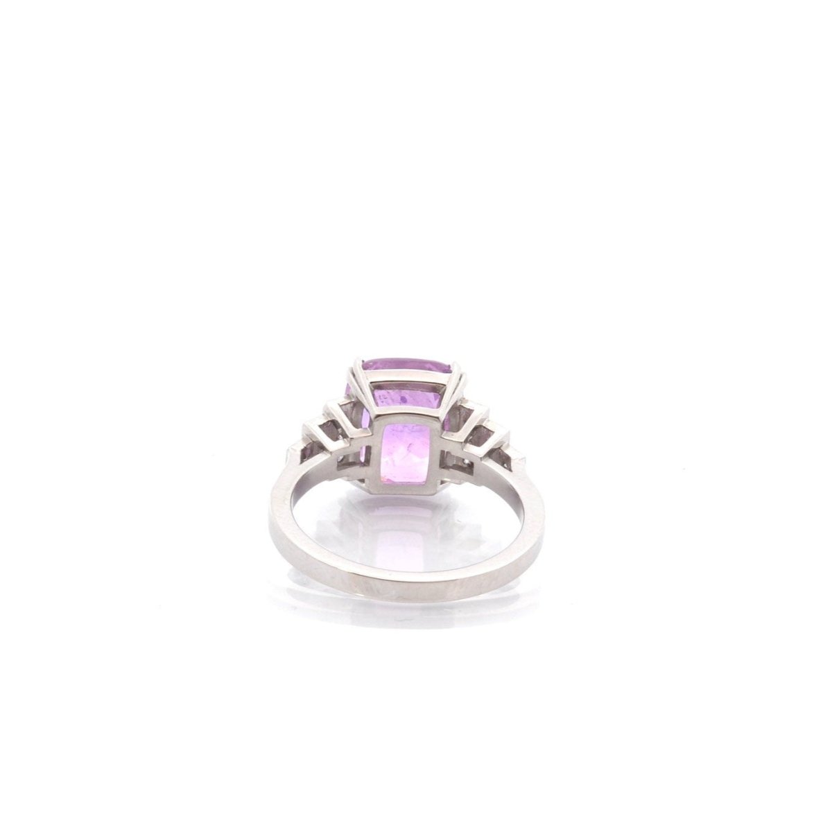 Bague en platine, saphir et diamants - Castafiore
