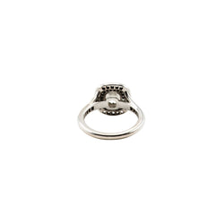Bague Entourage en or blanc et diamants - Castafiore