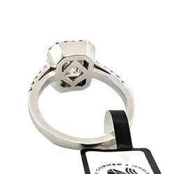 Bague Entourage en or blanc et diamants - Castafiore
