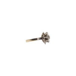 Bague Entourage en or blanc et diamants - Castafiore