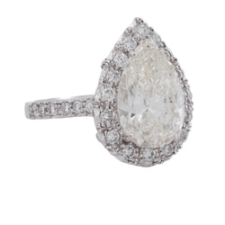 Bague Entourage en or blanc et diamants - Castafiore