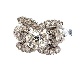 Bague Entourage en or blanc et diamants - Castafiore