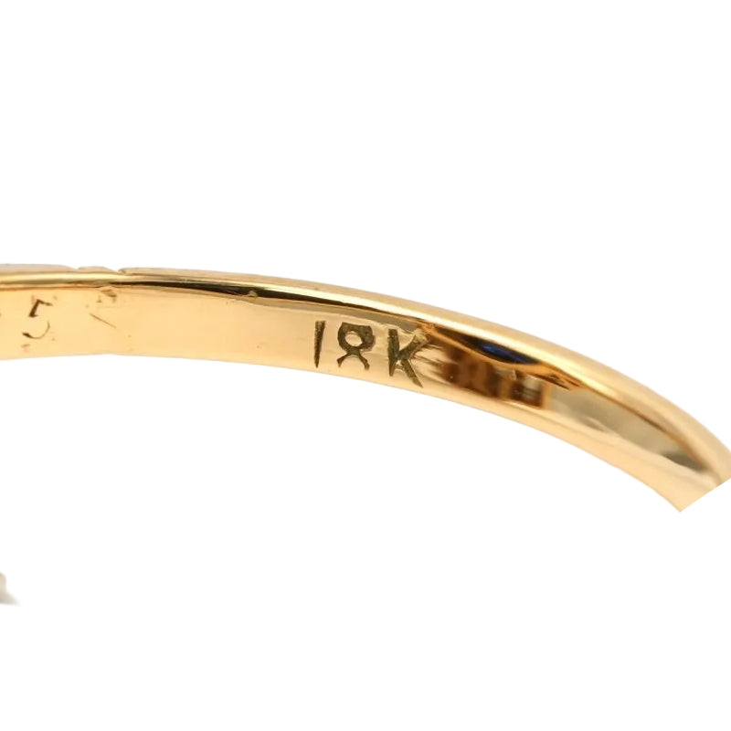 Bague Entourage en or blanc, or jaune, saphir et diamants - Castafiore
