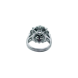 Bague Entourage en or blanc, platine et diamants - Castafiore