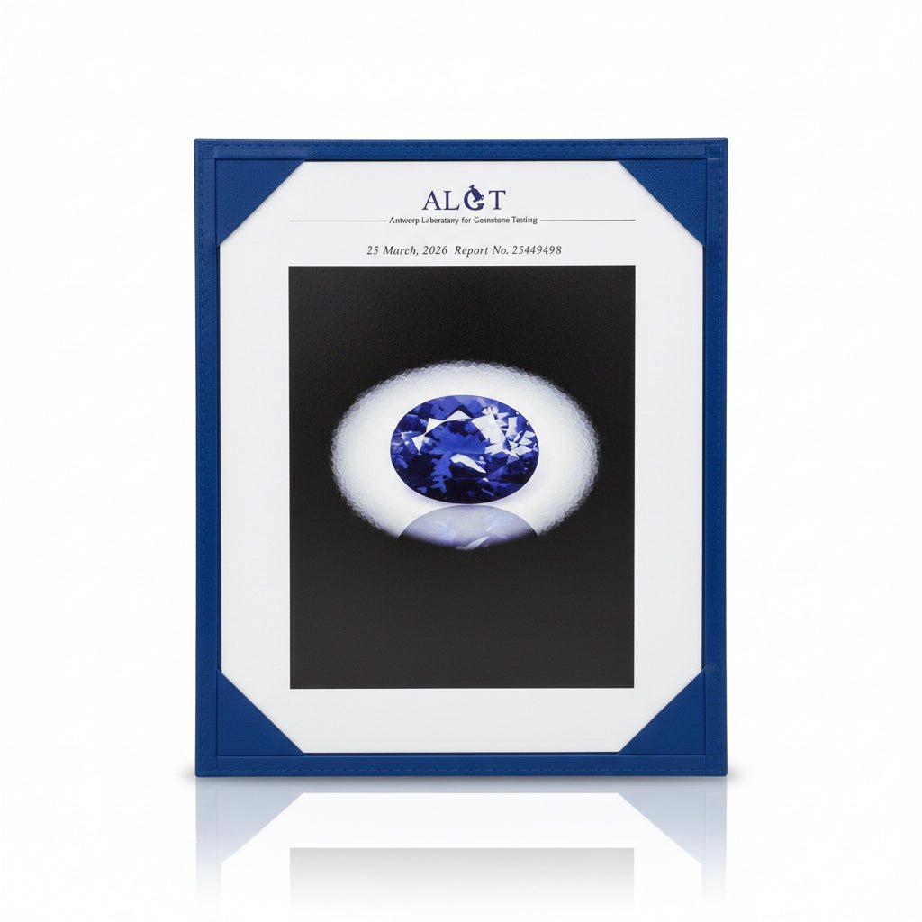 Bague Entourage en or blanc, tanzanite et diamants - Castafiore