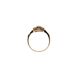 Bague Entourage en or jaune et diamants - Castafiore