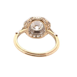 Bague Entourage en or jaune, platine et diamants - Castafiore