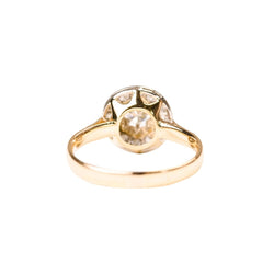 Bague Entourage en or jaune, platine et diamants - Castafiore