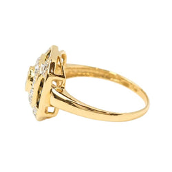 Bague Entourage en or jaune, saphirs et diamants - Castafiore