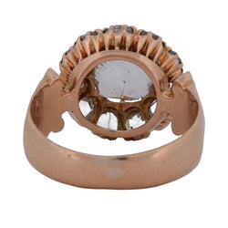 Bague Entourage en or rose et diamants - Castafiore
