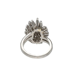 Bague Entourage en platine et diamant - Castafiore