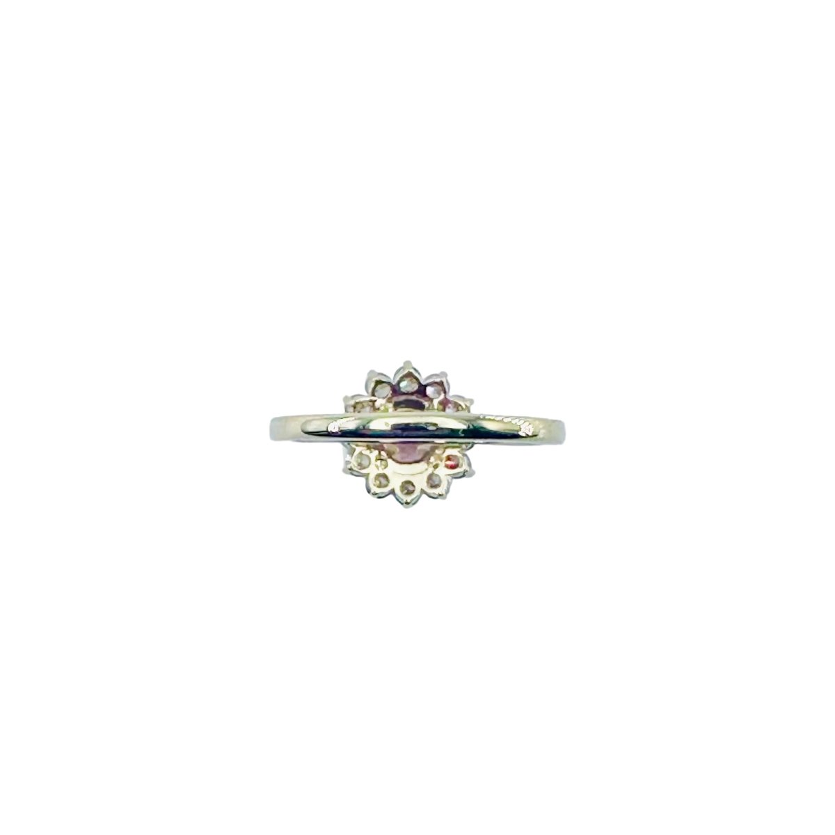 Bague Entourage GEMMYO "Lefkos Camaïeux" en or jaune, tourmaline et diamants - Castafiore
