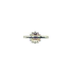 Bague Entourage GEMMYO "Lefkos Camaïeux" en or jaune, tourmaline et diamants - Castafiore