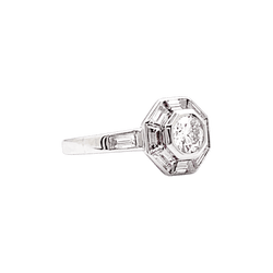 Bague Entourage MELLERIO en platine et diamants - Castafiore