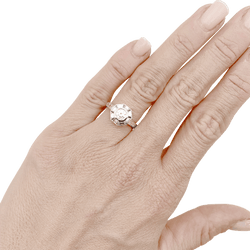 Bague Entourage MELLERIO en platine et diamants - Castafiore