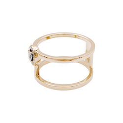 Bague Entourage MESSIKA "Glam'Azone" en or rose et diamants - Castafiore