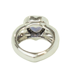 Bague Entourage POIRAY en or blanc, tanzanite et diamants - Castafiore